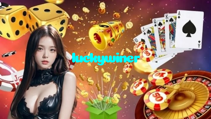 luckywiner casino presented on mobile device in Pakistan with slots and live games